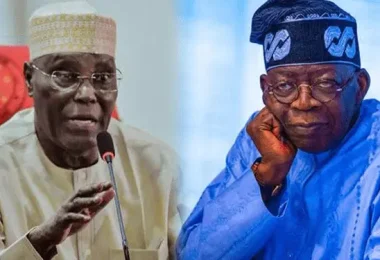 Alhaji Atiku Abubakar and President Bola Tinubu
