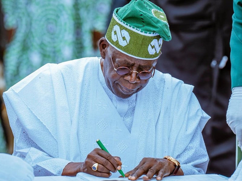 Bola Tinubu Sign