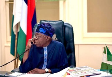 Bola Tinubu telephone call