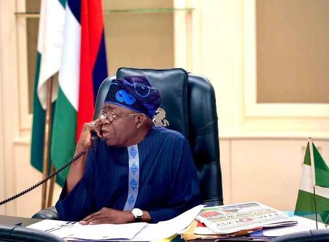 Bola Tinubu telephone call