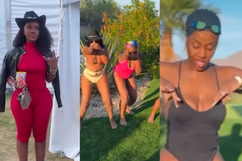 Davidos wife Chioma shares video of her living life with her girls Kemi Filani blog