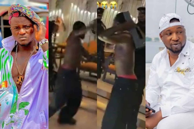 Drama as Portable creates a scent as he meets Tunde Perry at Soso Soberekon house Kemi Filani blog.j