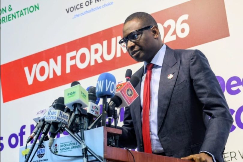 EFCC Chairman Ola Olukoyede speaking