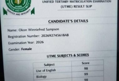 Fake UTME result