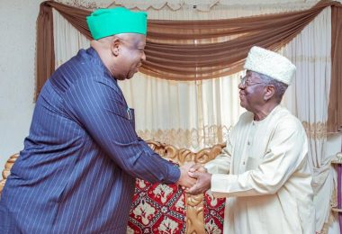 Gov Caleb Mutfwang and former Governor Jonah Jang