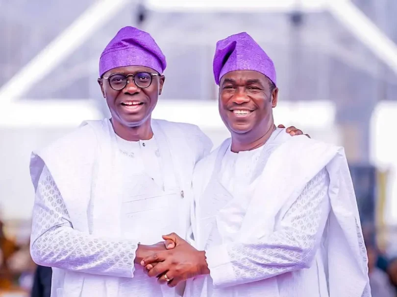Governor of Lagos State Babajide Sanwo Olu and Deputy Governor Hamzat