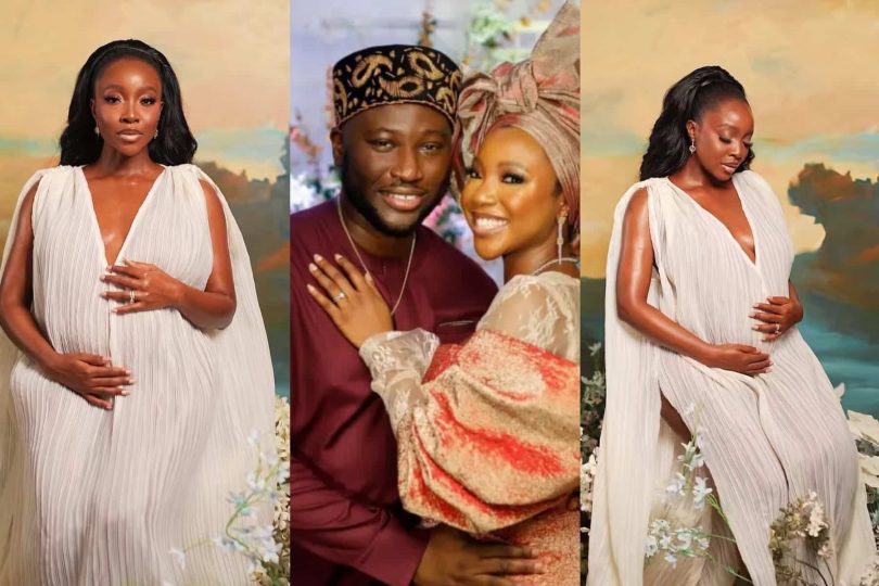 I am going to be a married Ini Dima Okojie and husband are expecting their first child Kemi Filani b