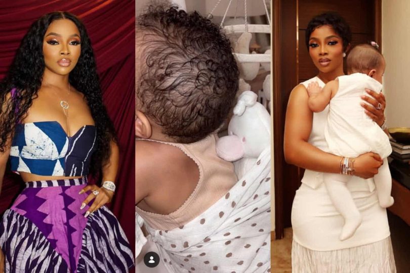 I only just became a mom yet my daughter wants to turn me to a grandma Toke Makinwa laments Kemi Fil