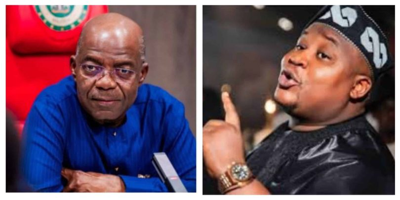 L R Abia State Governor Alex Otti and Socialite Otti scaled