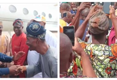 L R Former Vice President Atiku Abubakar and Supporters In Ibadan scaled