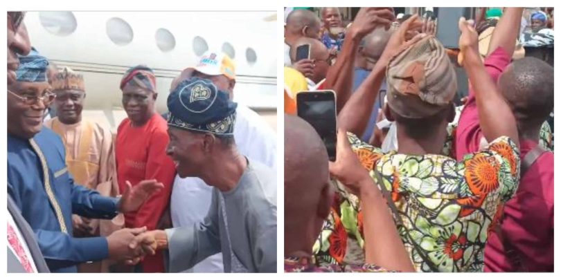L R Former Vice President Atiku Abubakar and Supporters In Ibadan scaled