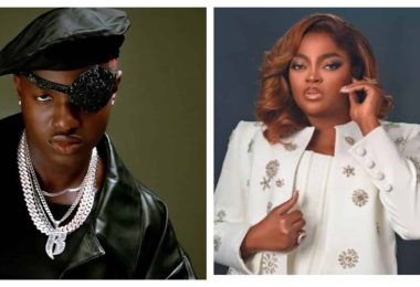 L R Nigerian Singer Ruger and Actress Funke Akindele scaled