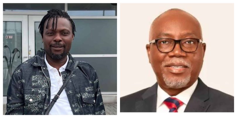 L R Nollywood Actor Kunle Afod and Governor Lucky Ayiedatiwa scaled