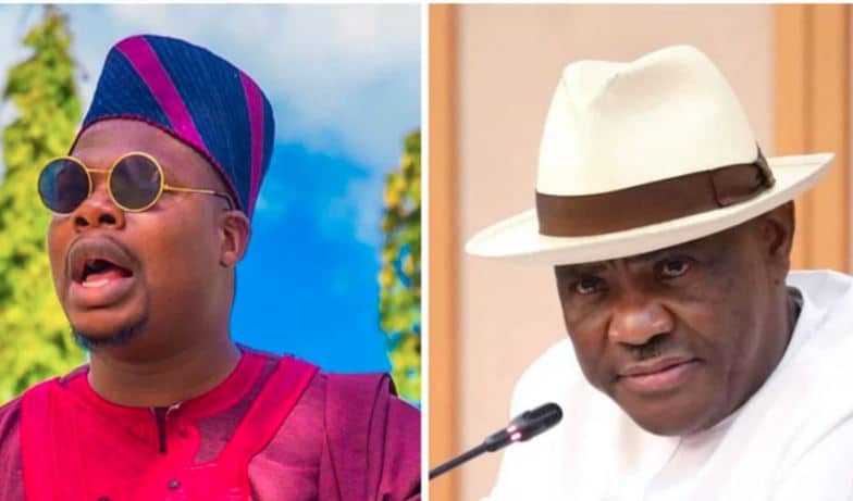 L R Nollywood Actor Mr Macaroni and FCT Minister Nyesom Wike