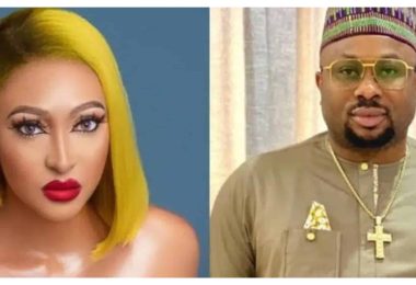 L R Nollywood Actress Rosy Meurer and Olakunle Churchill scaled