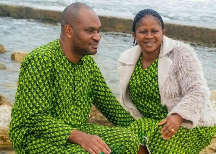 L R a former council chairman Moses Shirsha and his wife