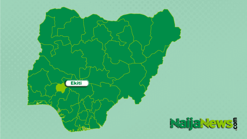 Map of Ekiti State Nigeria