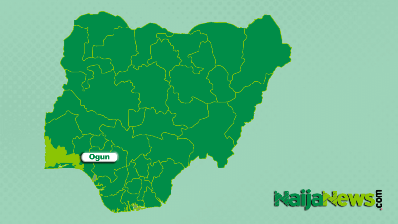 Map of Ogun State Nigeria