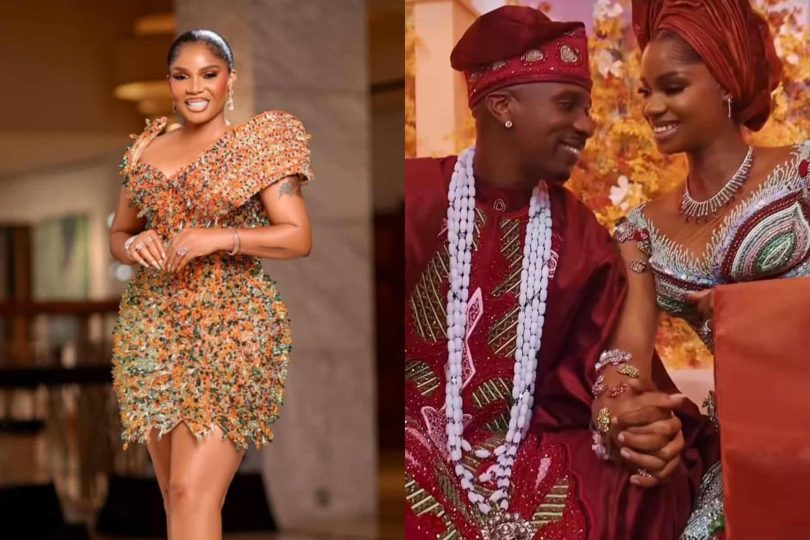 May you both live long Iyabo Ojo prays for Priscilla Ojo and Juma Jux on their first tradiversary Ke