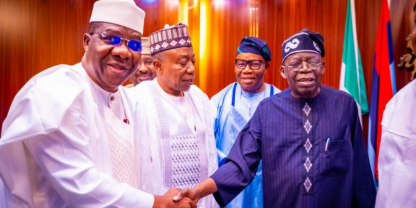 President Bola TInubu and lawmakers 1024x512