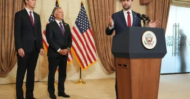 RIght US Vice President JD Vance