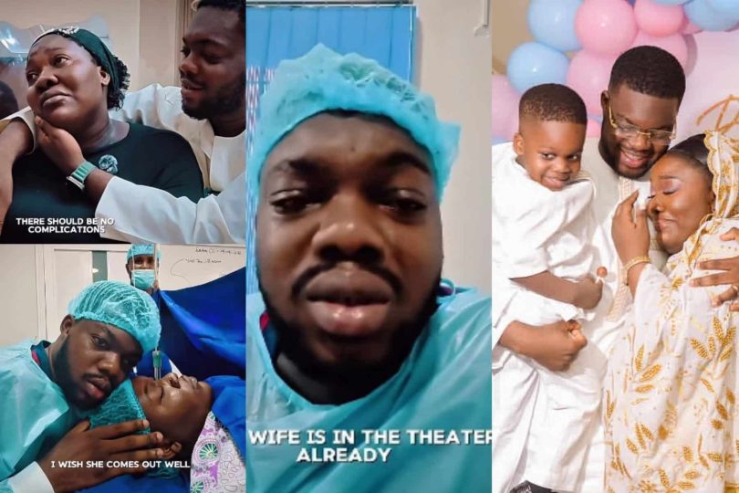 She underwent her third surgery in four years Cute Abiola shares emotional video from wifes delivery