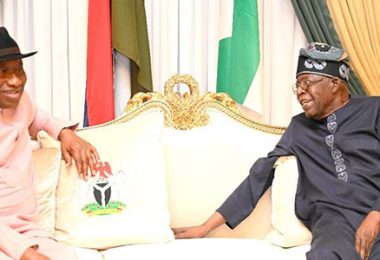 Tinubu Receives Jonathan