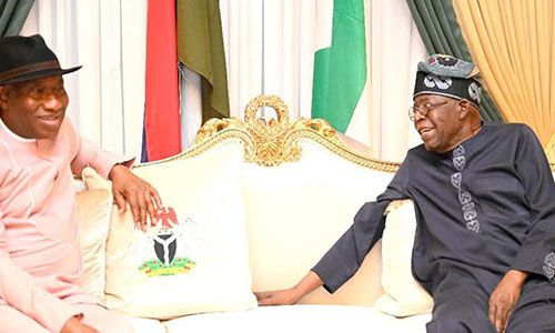 Tinubu Receives Jonathan
