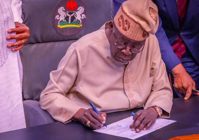 Tinubu signs budget