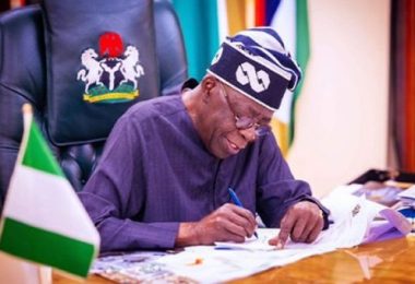 Tinubu signs writes