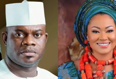Yahaya Bello and Natasha Akpoti Uduaghan