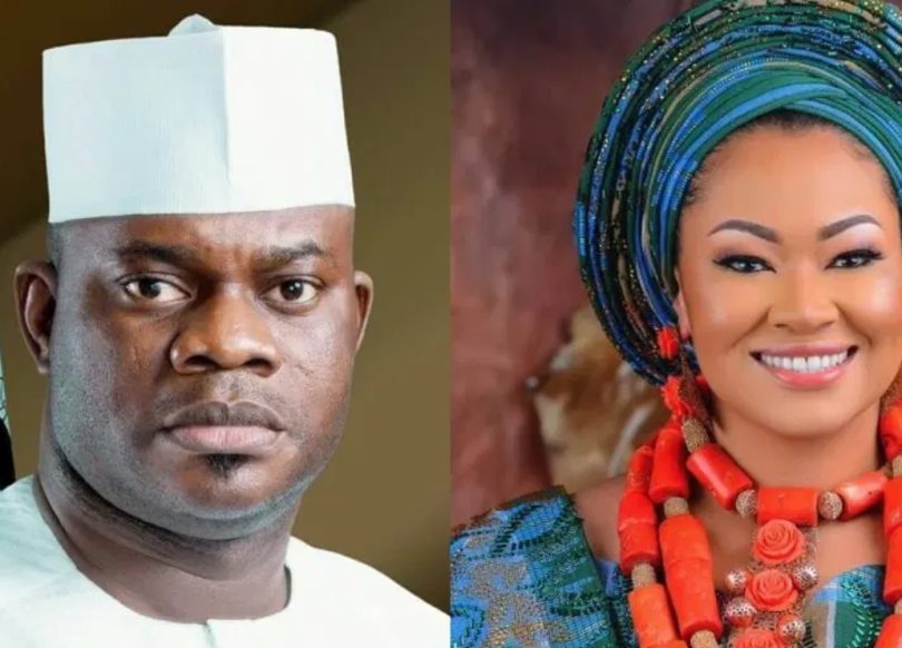Yahaya Bello and Natasha Akpoti Uduaghan