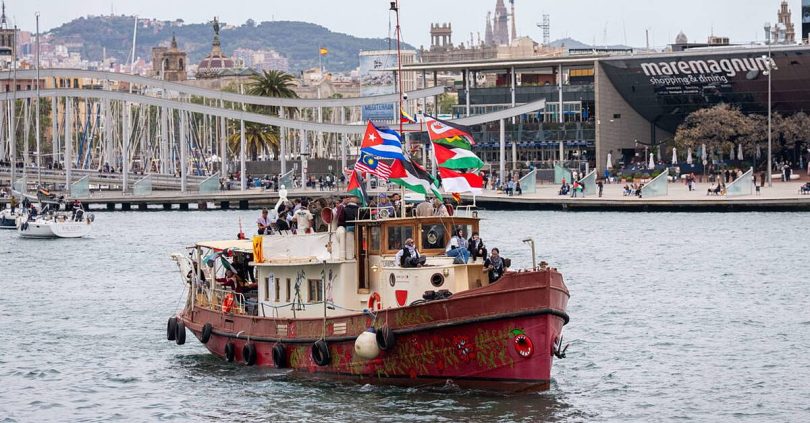 crews detained as israel intercepts gaza aid flotilla near crete activists say