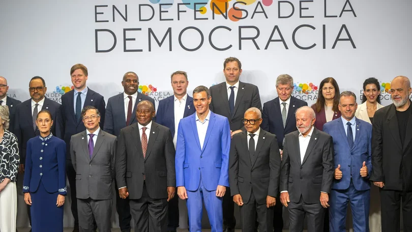 defense of democracies barcelona sanchez lulasheinbaum petro