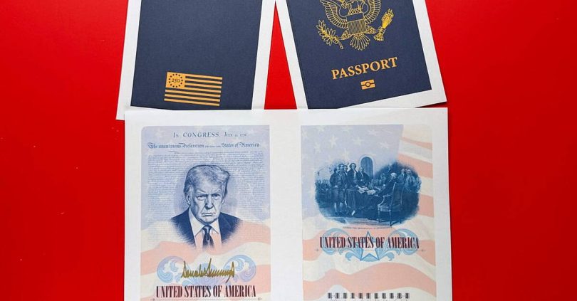 donald trump to appear on commemorative us passports