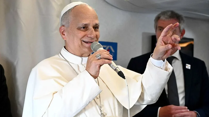 pope leo xiv flight fox news 001