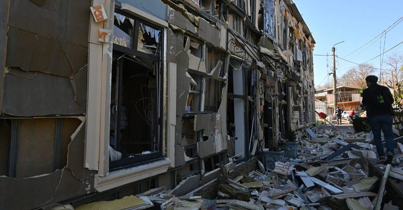 pre dawn russian drone strike hits ukraine s odesa wounding 14