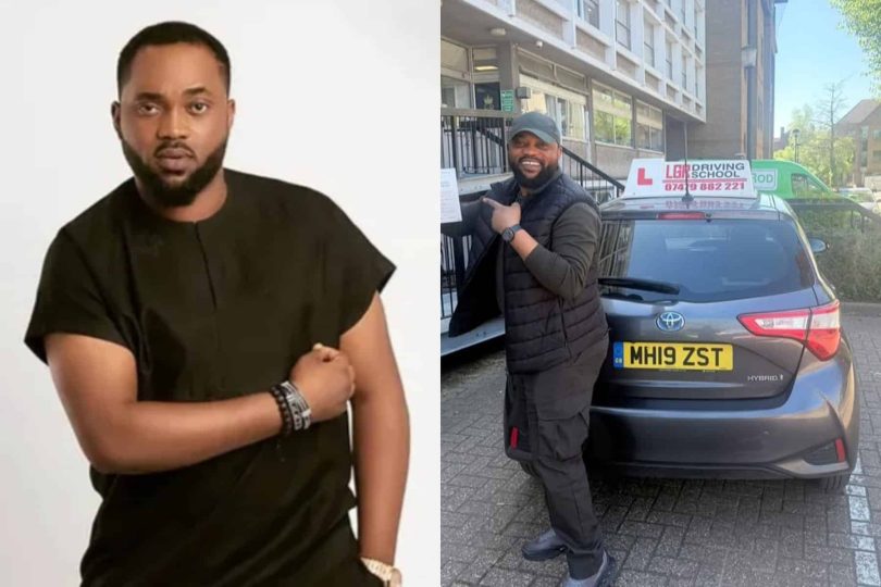 Actor Damola Olatunji passes driving test