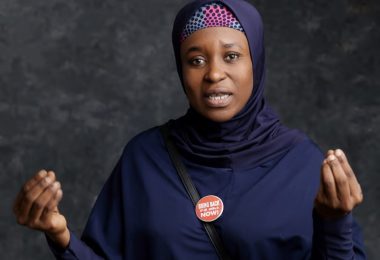 Aisha Yesufu talking