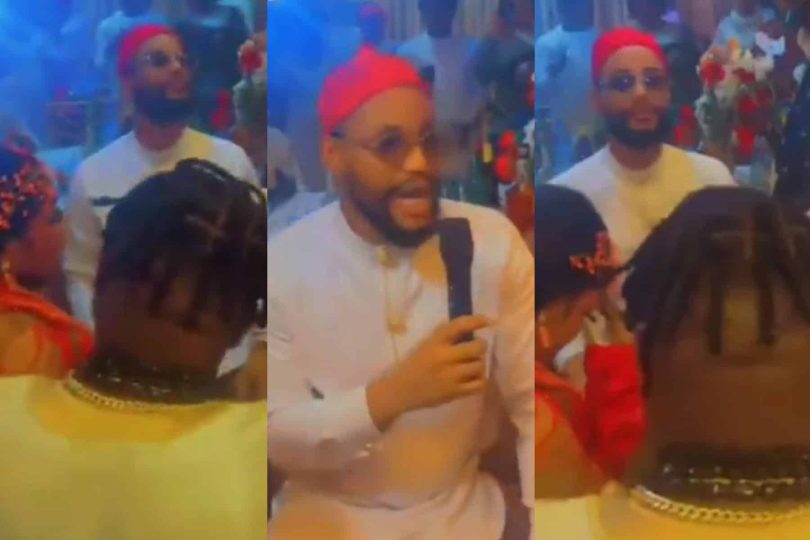 Alex Ekubo blessing his sisters wedding