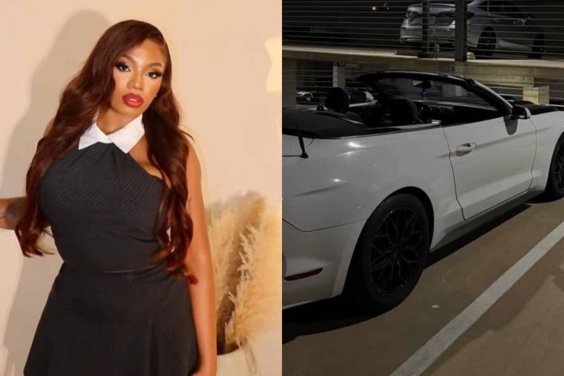 BBNaija Angel buys a Mustang Convertible