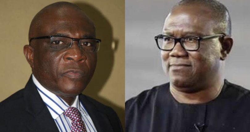 Bayo Onanuga and Peter Obi