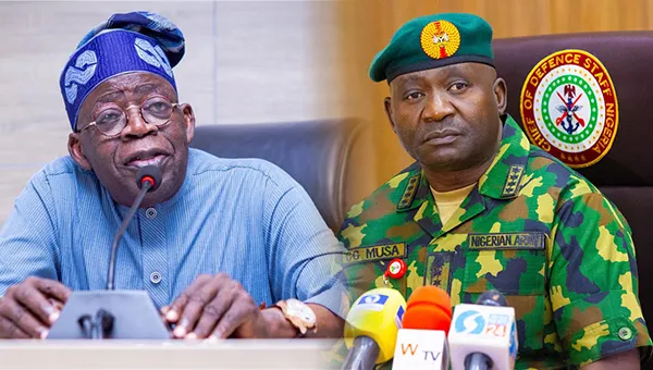 Bola Tinubu and Christopher Musa