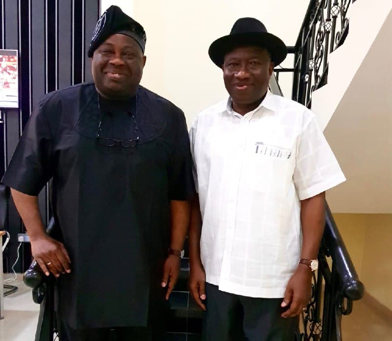 Dele Momodu and Goodluck Jonathan