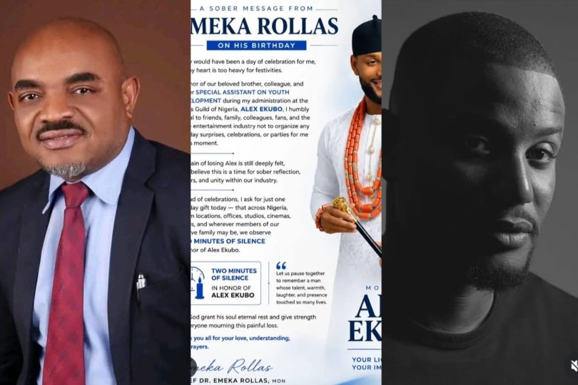 Emeka Rollas honours Alex Ekubo cancel birthday