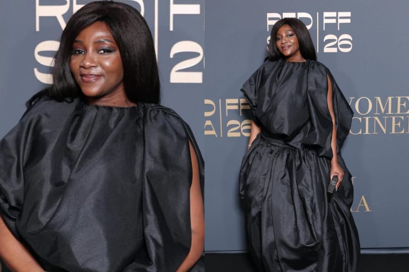 Genevieve Nnaji in black at Cannes Film Festival