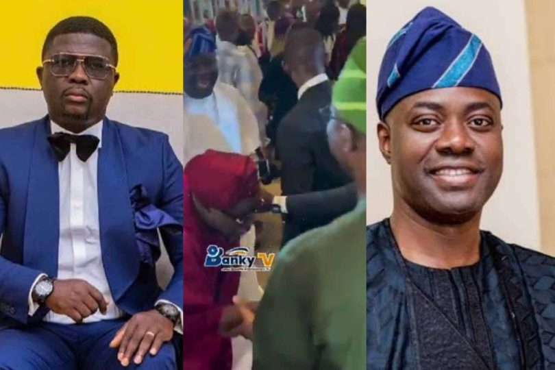Governor Makinde security shove Seyi Law aside