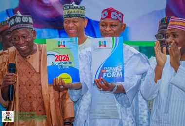 Governor Yusuf Receives APC Nomination form