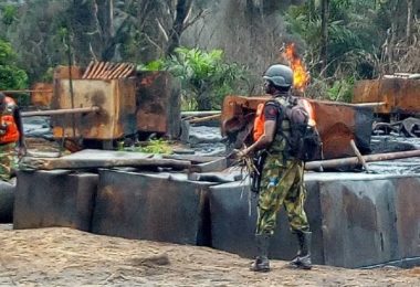 Illegal refinery