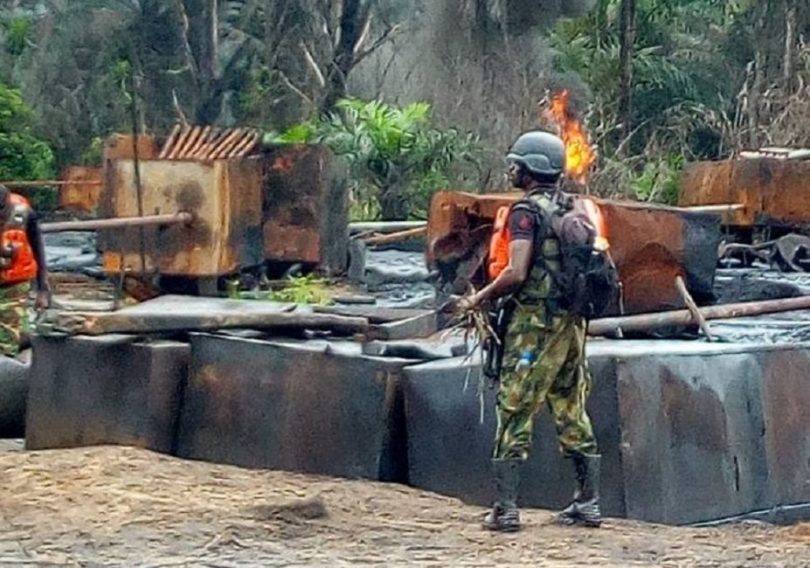 Illegal refinery